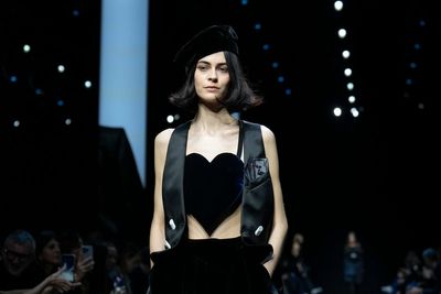 At 90, Giorgio Armani has more than a few cards up his sleeve on the runway