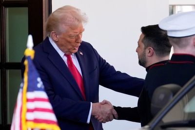 Trump immediately comments on Zelensky’s outfit as pair meet at White House for critical Ukraine talks