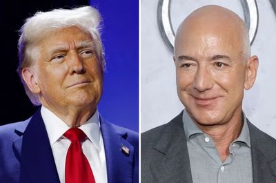 Trump says he dined with Jeff Bezos hours after dramatic change to Washington Post opinion section