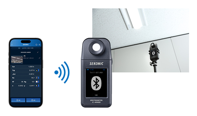 The Sekonic Spectrometer C-4000 is a portable light-measuring solution for studio photographers and lighting designers that pairs with your smartphone