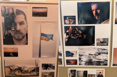 Photos taken by late Ukrainian soldier lead UK exhibit