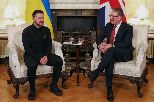 Zelenskyy embraced by British PM Starmer a day after clashing with Trump