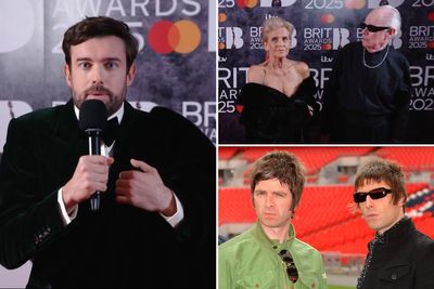 Jack Whitehall begins Brit Awards with Oasis dig as his parents ‘copy’ Kanye and Bianca Censori’s red carpet stunt