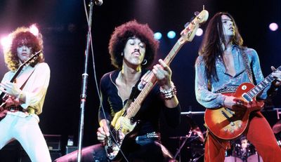 “The Boys Are Back in Town is at least as memorable for its guitar breaks as for its chorus”: Thin Lizzy inspired Metallica, Iron Maiden, and the Cure, practically invented twin lead guitar, and have had 15 guitarists. Here’s your guide to all of them