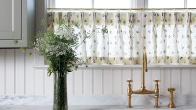 Emily Henderson's no-sew cafe curtains are unbelievably easy to recreate – you only need an iron to enjoy her French bistro-style aesthetic