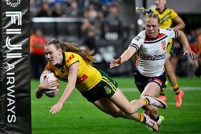 England suffer record defeat as Australia deliver 17-try drubbing in Las Vegas