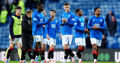 Moment Rangers players front up to Union Bears after loss to Motherwell