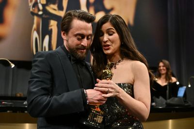 Who is Kieran Culkin's wife Jazz Charton, as actor references child bet in Oscar acceptance speech?