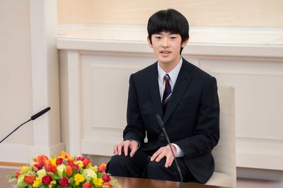 Japan's prince, the second in line to the throne, holds a debut news conference