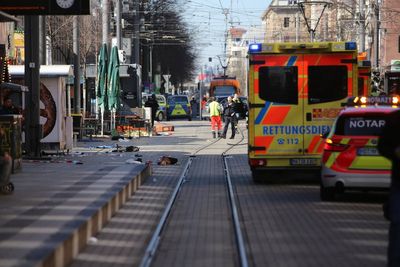 Two dead after car driven into pedestrians in German city Mannheim weeks after Munich attack