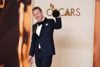 British cinematographer says it is ‘overwhelming’ winning first Oscar