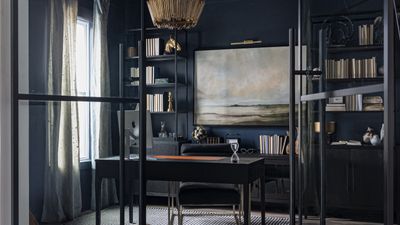 This Moody Dark Blue From Benjamin Moore Is the Wall Color People with Timeless Taste Pick