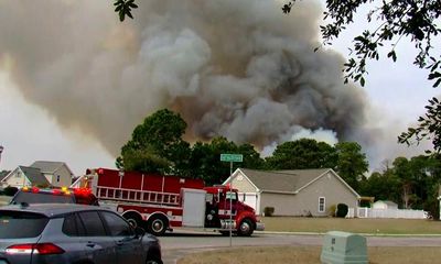 South Carolina fire crews make progress battling wildfire that forced evacuations