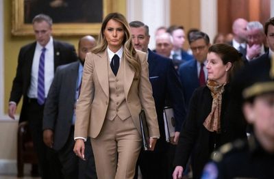 Melania Trump makes passing jibe at Democrats as she speaks on Capitol Hill roundtable