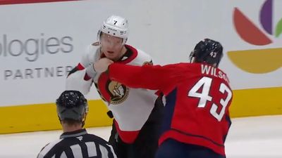 Brady Tkachuk Drops Gloves With Tom Wilson in First Fight Since 4 Nations Face-Off