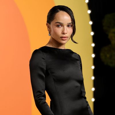 Zoë Kravitz's Cherry Red Nails Almost Upstaged Her Oscars After-Party Dress