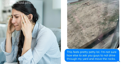 “This Is Not A Driveway”: Woman Prepares A Boulder-Sized Reality Check For Jerk Neighbors