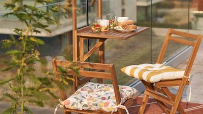 This Genius 'Balcony Table' Will Make Taking Your Breakfast Outside All You Want to Do, Even on the Tiniest Balcony