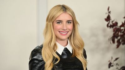 Emma Roberts uses pink accent chairs to inject the perfect amount of playfulness into her neutral living space – the result is fun but sophisticated