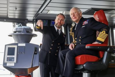 King visits Royal Navy flagship ahead of major deployment