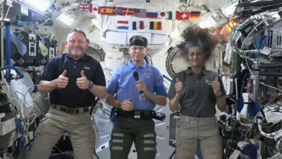 'Stuck' NASA astronauts on ISS grilled on Earthly politics as long 9-month mission nears end. 'From my standpoint, politics is not playing into this at all.'