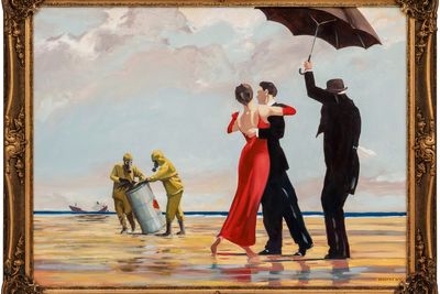 Banksy’s take on Vettriano painting sells for £4.3m days after artist’s death