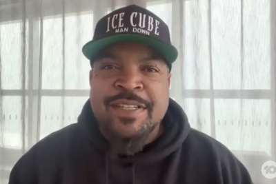 Ice Cube stuck due to Cyclone Alfred: ‘The beach looks like it is going to be in the lobby in a minute’