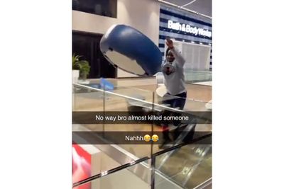 Teens Caught On Video Barely Missing Shoppers After Throwing Seat From Mall's Top Floor Arrested: 'Bro Almost Killed Someone'