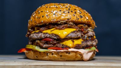 Diagnostic dilemma: Speed eating a 7-pound burger sent a man to ER unable to pass gas