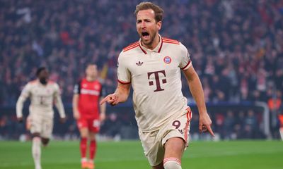 Kane at the double as Bayern romp to first-leg win against 10-man Leverkusen