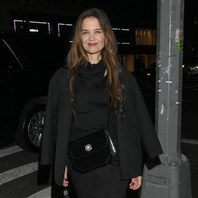 Katie Holmes Upgrades Her Accessories Collection With a Bejeweled Crossbody Bag