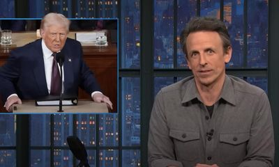 Seth Meyers on Trump’s address to Congress: ‘Interminable and excruciating’