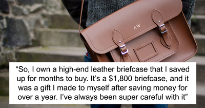 Guy Pours Coffee On Friend’s $1.8K Briefcase As He’s Checking It Out, Refuses To Take Responsibility