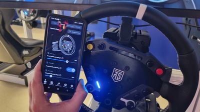 Nacon's promising Revosim RS Pure direct drive racing wheel lets you use your phone as a dashboard and settings tool, but it feels like it could do with a little work