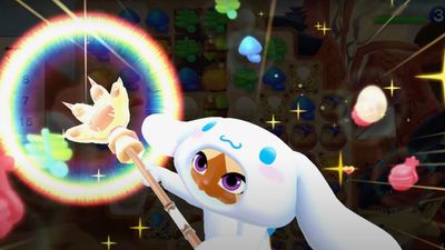 Monster Hunter gets the collab of the century: Hello Kitty Island Adventure’s resident stalker Cinnamoroll joins Capcom’s puzzle game to stare at you without blinking