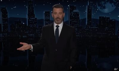 Jimmy Kimmel on Trump’s tariffs: ‘Can you believe we’re shaking down Canada?’