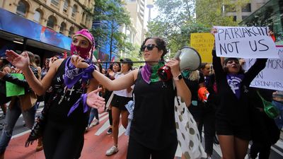 Women marching forward, but more work to be done