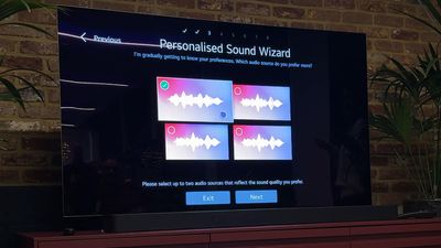 I saw the LG C5 OLED TV's new personalized sound mode in action, and it's the best AI TV feature I've seen so far