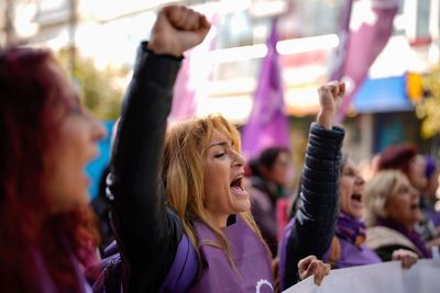 Protests on International Women's Day in Turkey demand protection from domestic violence