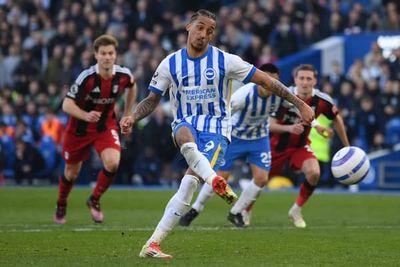 Brighton 2-1 Fulham: Stoppage-time Joao Pedro penalty earns vital win in race for European football