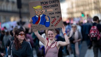 French throng streets for International Women's Day rallies