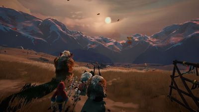 With 18,000 glowing Steam reviews on their lovely debut game, this indie team's game about leading cute fantasy yaks up a mountain is instantly one to watch