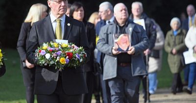 John Swinney attends memorial on Covid Day of Reflection