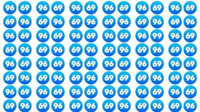 Optical illusion: Are you smart enough to spot the '99' among the '69' and '96'?
