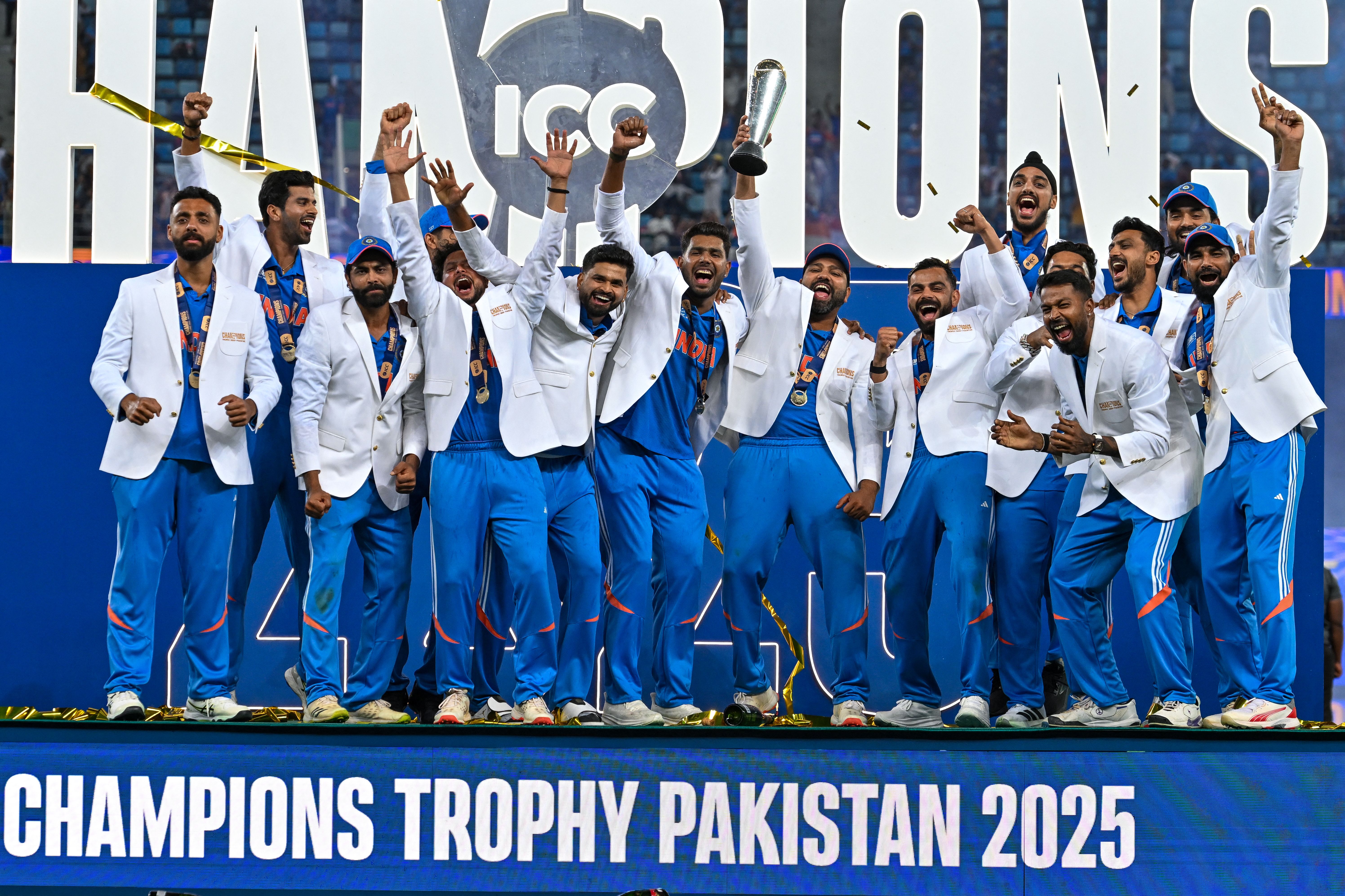 ICC Champions Trophy 2025 Final India Beat New AFP 20250309 36ZN97H V2 HighRes TopshotCricketCt2025IndNzl 1741541041