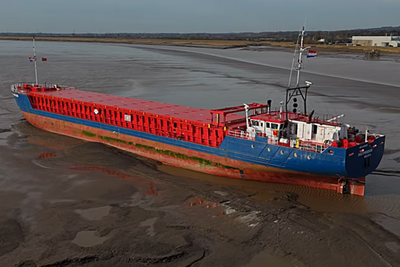 Why a stranded Dutch cargo ship crew is getting sweets from British locals