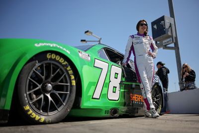 Katherine Legge's eventful NASCAR Cup debut ends 100 laps shy of the finish