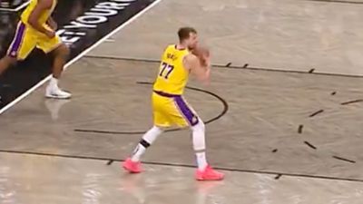 Luka Doncic Didn’t Let LeBron’s Injury Keep Him From Throwing Thrilling Full-Court Passes