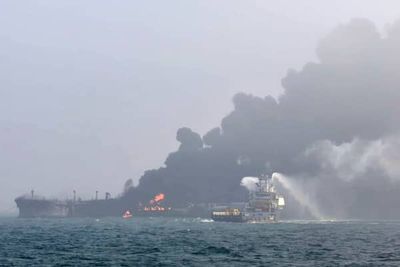 North Sea tanker collision: Fires 'still raging' amid fears crash could have lethal consequences for wildlife