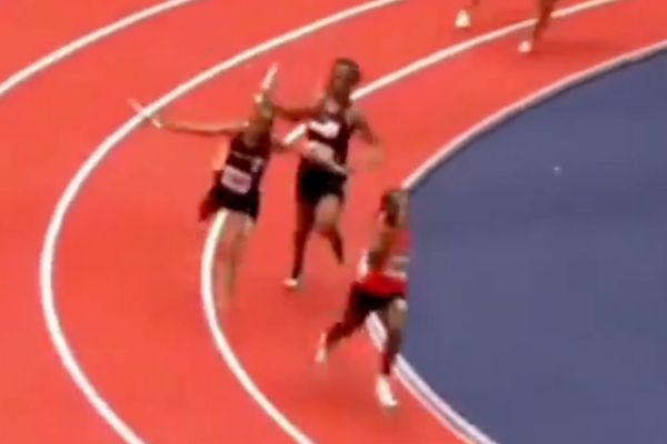 WATCH: High School Track Star Struck in the Head With a Baton by Opponent Mid-Race